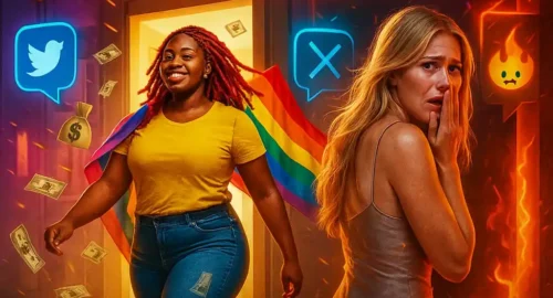 Abiola Oreyomi’s $15K walkout contrasted with Holly Young’s emotional eviction, shown side-by-side in a dramatic Big Brother Australia 2025 themed featured image