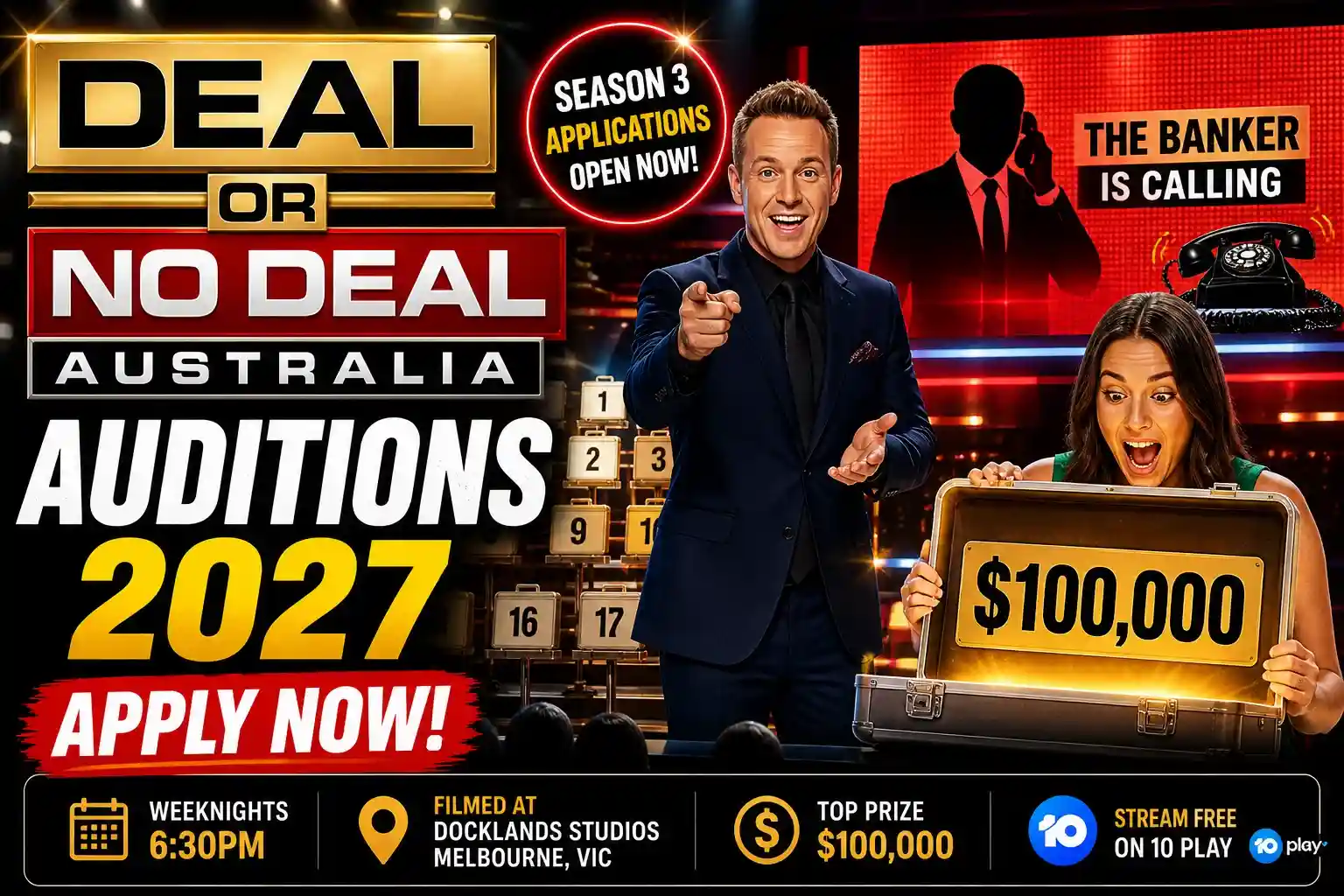 Deal or No Deal Australia Season 3 Auditions 2027